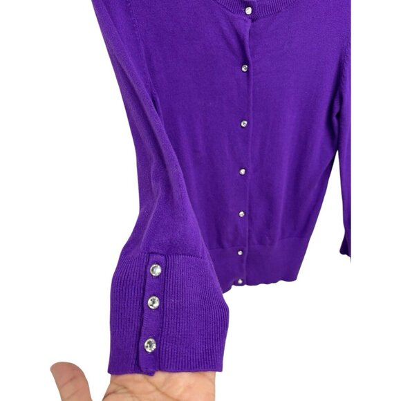 Express Design Studio women's light cardigan purple size S - Picture 4 of 9